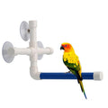 Premium Bird Shower Perch Stand with Foldable Suction Cup Mount