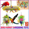 Premium Balacoo Bird Parrot Shredding Toys with Bell - 3pcs