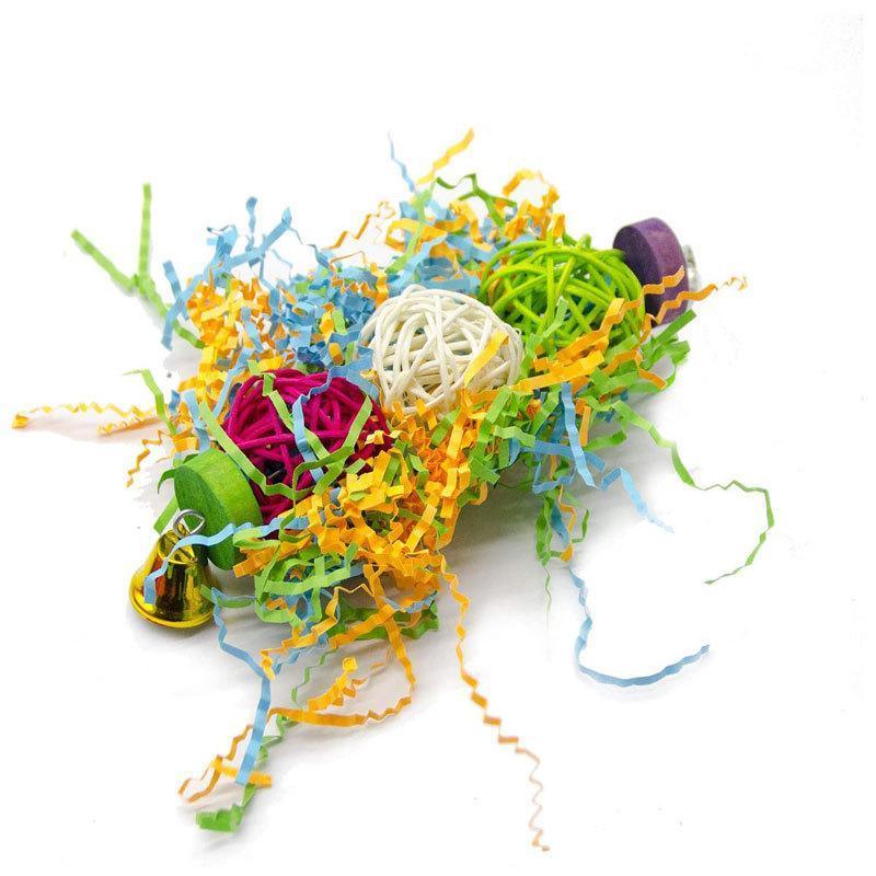Premium Balacoo Bird Parrot Shredding Toys with Bell - 3pcs