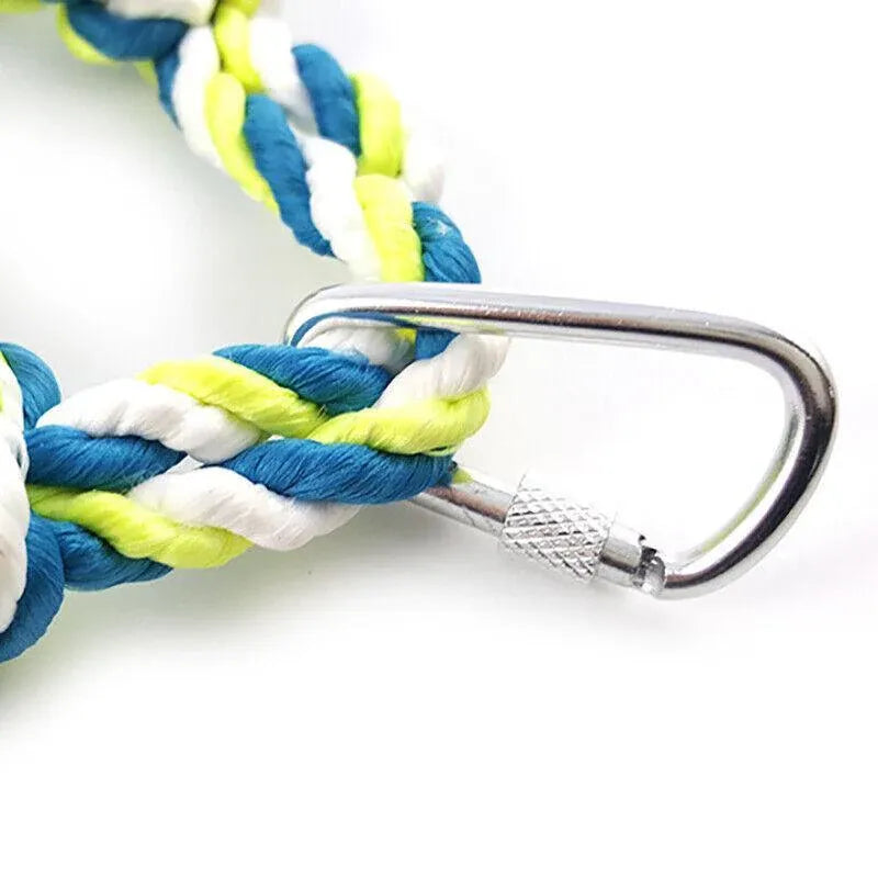 Premium Cotton Rope Hanging Climbing Net for Birds & Small Pets