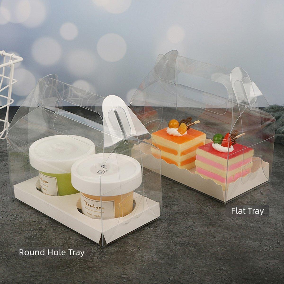25pcs Transparent Portable Baking Boxes for Lasagna, Mousse Cake - S Size - SuperSaverAU - view 4