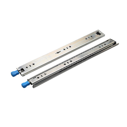 1 Pair Locking Drawer Slides Heavy Duty 120kg Runners Trailer 16 18 20 22 Inch - 16inch/400mm