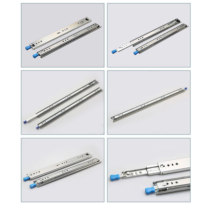 1 Pair Locking Drawer Slides Heavy Duty 120kg Runners Trailer 16 18 20 22 Inch - 20inch/500mm