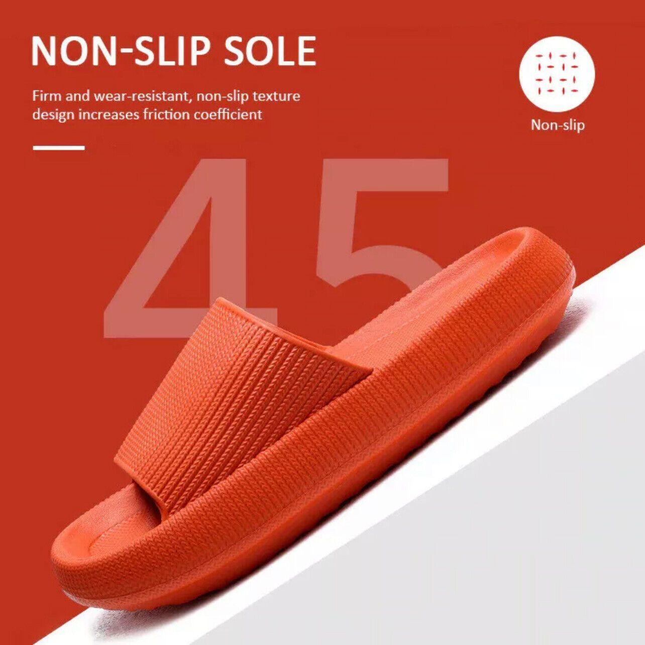 Premium Black Ultra Soft EVA Pillow Slides Anti Slip 36-37