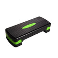 Premium Adjustable Aerobic Step Platform with Non-Slip Diamond Surface - Green