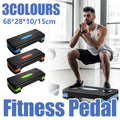 Premium Adjustable Aerobic Step Platform with Non-Slip Diamond Surface - Green