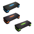Premium Adjustable Aerobic Step Platform with Non-Slip Diamond Surface - Green