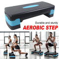 Premium Adjustable Aerobic Step Platform with Non-Slip Diamond Surface - Green