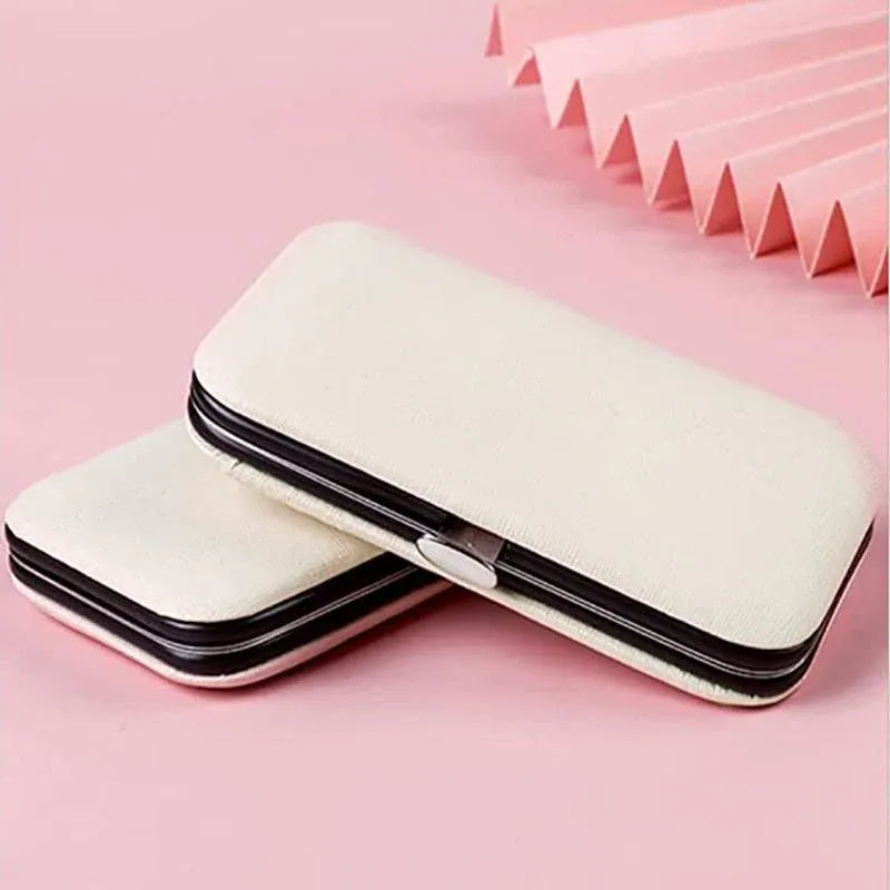 Premium 18-Piece Rose Gold Manicure Pedicure Set Stainless Steel Travel Grooming Kit