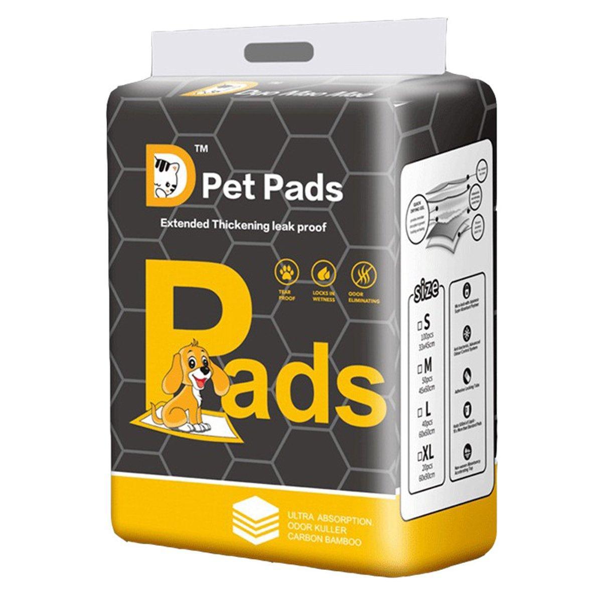 Pet Pad Manufacturers Bamboo Charcoal Deodorant Pads for Dogs Cats - M-50PCS 45*60cm
