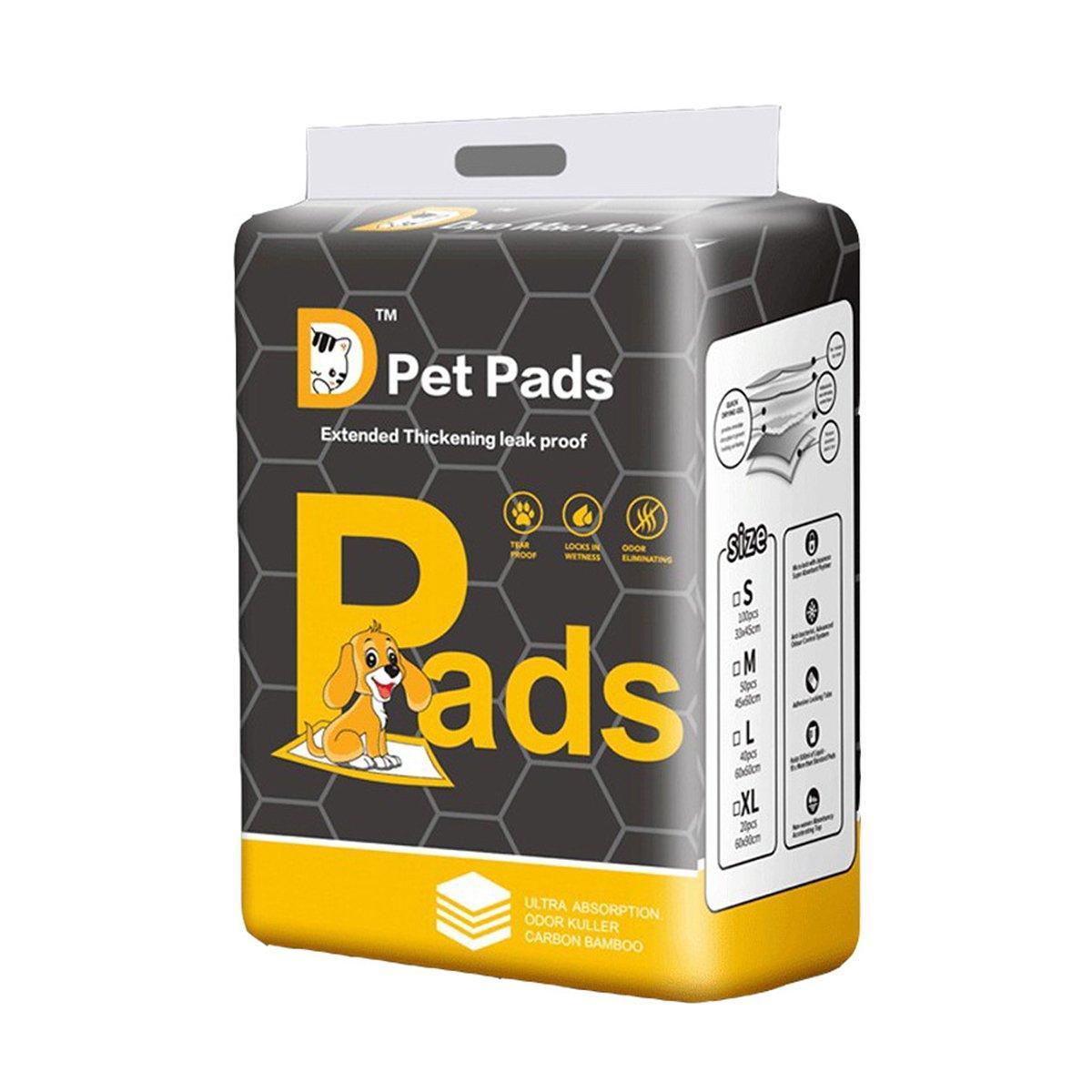 Pet Pad Manufacturers Bamboo Charcoal Deodorant Pads for Dogs Cats - S-100PCS 33*45cm
