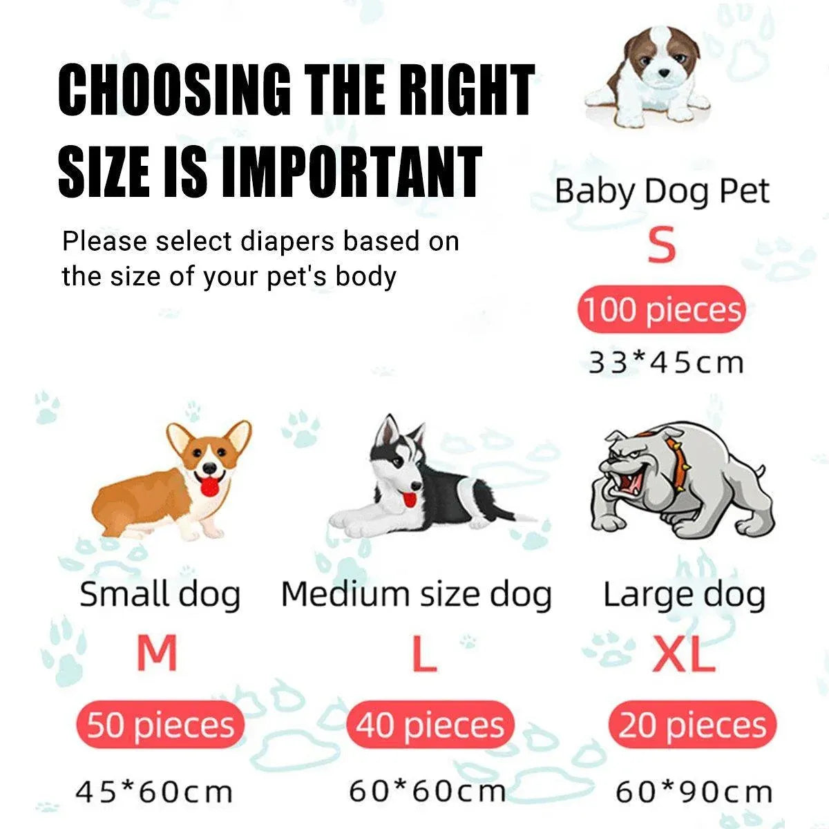 Classic Wholesale Classic Fragrance Pet Pads for Dogs Cats, L-60*60cm, 40PCS