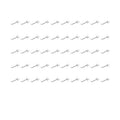 Premium 50 Pack 15cm Steel Pegboard Hooks Chrome Metal Panel Organiser Hooks