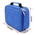 Premium Blue Large Capacity Waterproof Pencil Pouch Multi-Layer Stationery Case