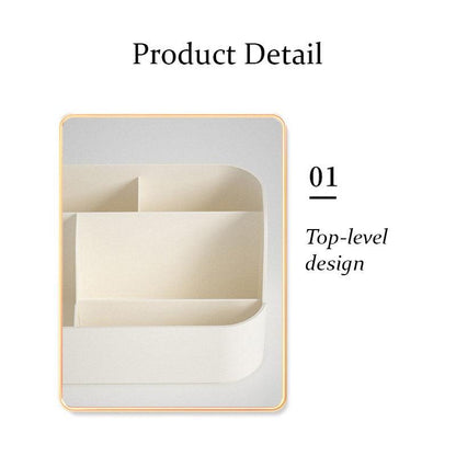 Desktop Storage Box Organizer for Stationery & Cosmetic with 2 Drawers - Green