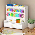 Premium Wooden Desk Organiser – White with Drawer