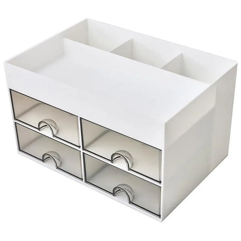 Premium Large Capacity Desktop Pen Storage Box – with Drawers