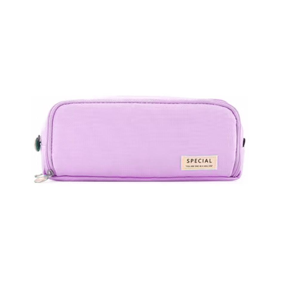 Purple Zipper Pencil Case - Large Capacity Organizer - SuperSaverAU - view 12
