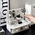 Desktop Storage Box Organizer with Sliding Drawers, 9.84"x5.7"x9.05", Dustproof, Customisable - SuperSaverAU - view 2
