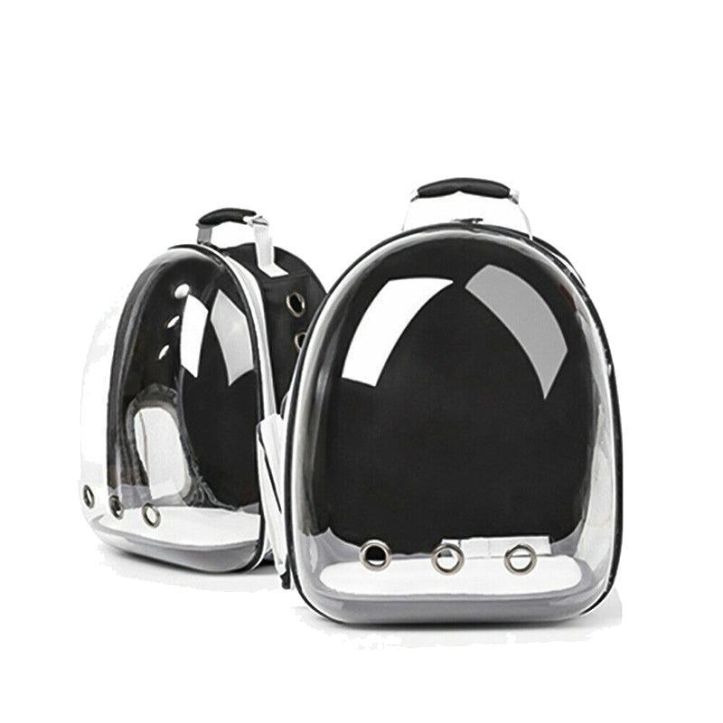 Pet Outdoor Carrier Backpack for Cats & Dogs, Pink, 33 × 18 × 42 cm, Space Capsule Design