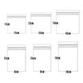 Premium 100 Pack Clear PVC Self Sealing Jewellery Bags 12x12cm