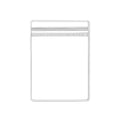 Premium 100 Pack Clear PVC Self Sealing Jewellery Bags 12x12cm