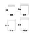 Premium 100 Pack Clear PVC Self Sealing Jewellery Bags 9x13cm