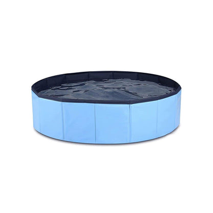 Pet Swimming Pool Foldable Portable Pool for Dogs Outdoor Summer Play - Grey-120x30cm