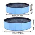 Pet Swimming Pool Foldable Portable Pool for Dogs Outdoor Summer Play - Grey-80x20cm - SuperSaverAU - view 2