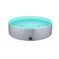 Pet Swimming Pool Foldable Portable Pool for Dogs Outdoor Summer Play - Grey-80x20cm - SuperSaverAU - view 1
