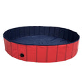 Pet Swimming Pool Foldable Portable Pool for Dogs Outdoor Summer Play - Red-120x30cm - SuperSaverAU - view 1