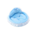 Princess Pet Bed - Soft Lace Design for Cats & Small Dogs - 18.89" Diameter - Grey - SuperSaverAU - view 6