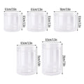 Wide Mouth Plastic Food Bottles 50pcs Transparent Storage Tanks 8.5cm x 20cm - SuperSaverAU - view 2