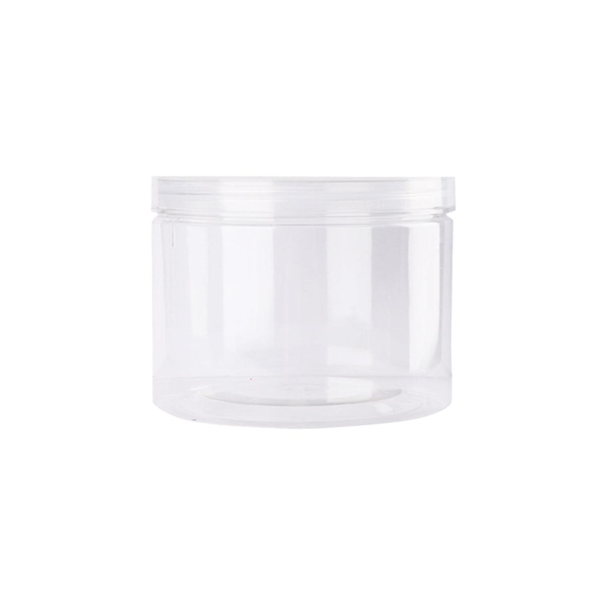 Wide Mouth Plastic Food Bottles 50pcs Transparent Sealed Storage Tanks Container - 8.5cm x 20cm