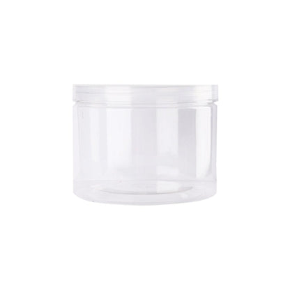 Wide Mouth Plastic Food Bottles 50pcs Transparent Sealed Storage Tanks Container - 8.5cm x 20cm