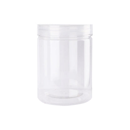 Wide Mouth Plastic Food Bottles 50pcs Transparent Sealed Storage Tanks Container - 8.5cm x 20cm