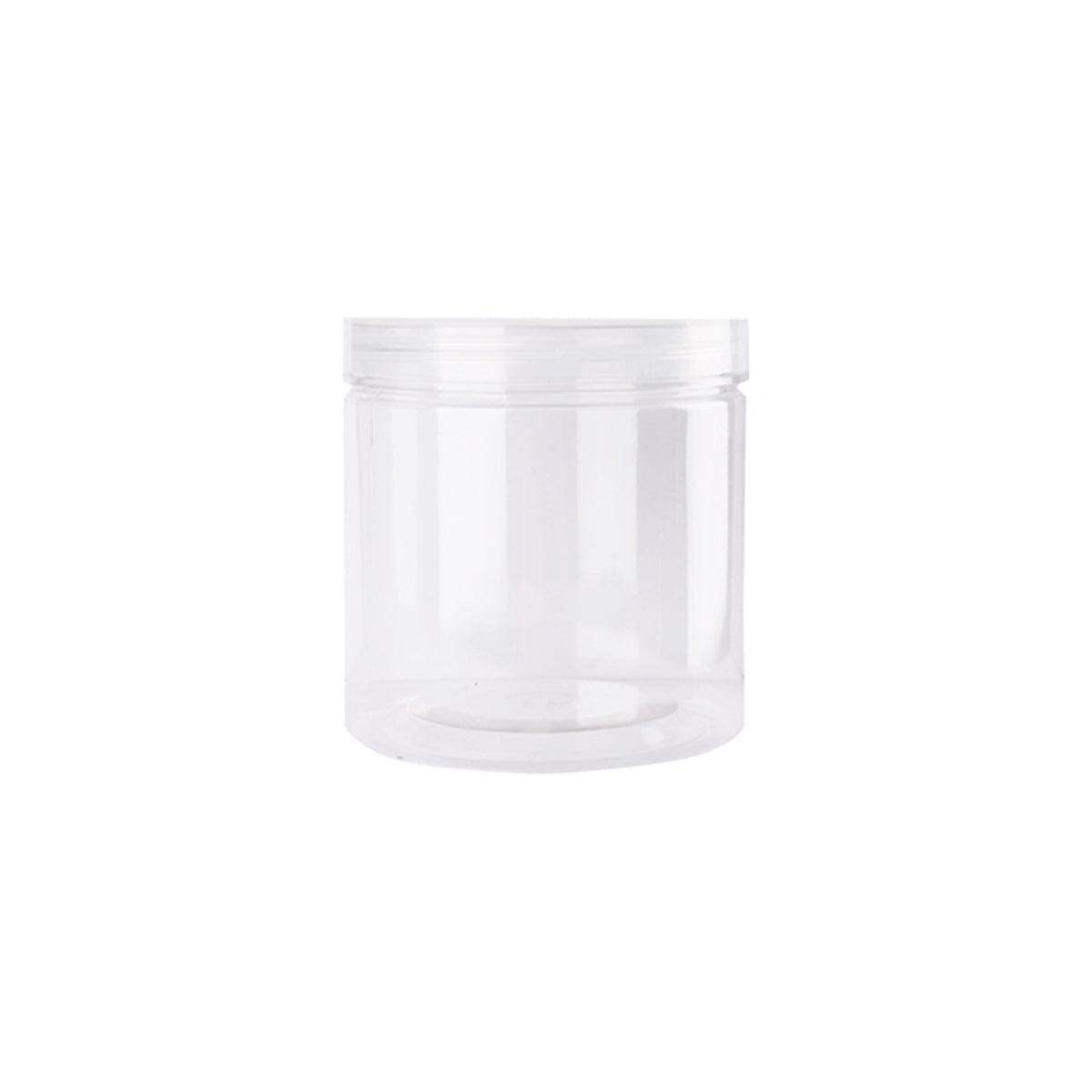 Wide Mouth Plastic Food Bottles 50pcs Transparent Sealed Storage Tanks Container - 8.5cm x 20cm