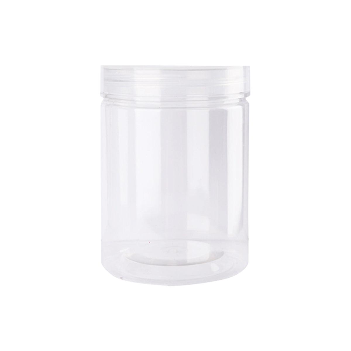 Premium Wide Mouth Clear Plastic Storage Bottles – 10 x 8.5cm, 50 Pack