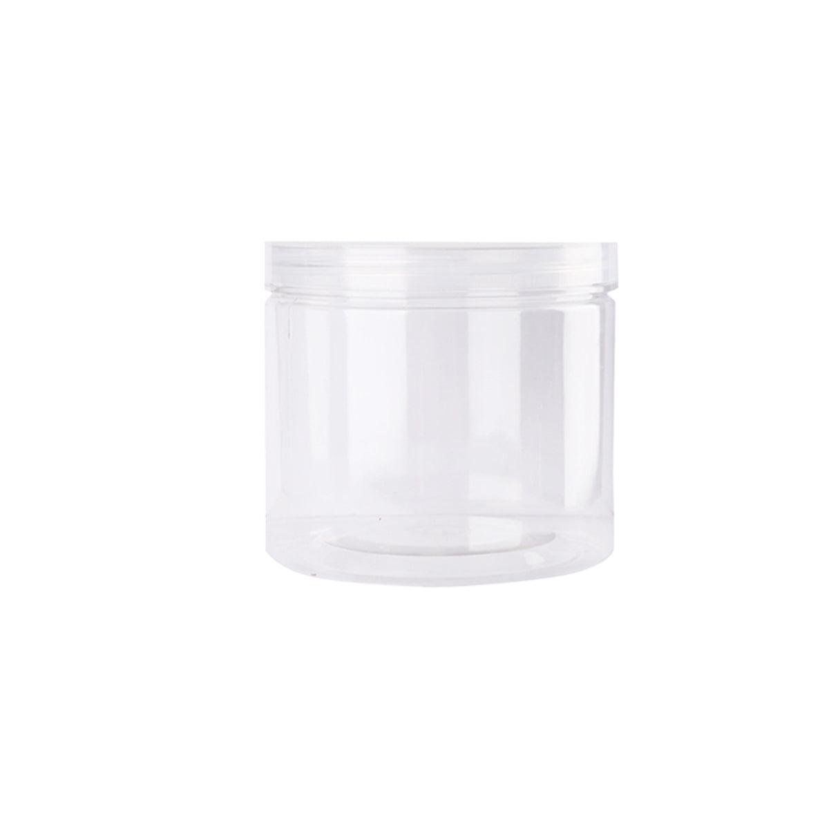 Premium Wide Mouth Clear Plastic Storage Bottles – 10 x 8.5cm, 50 Pack