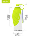 580ml Portable Pet Water Bottle - Leak-Proof, Foldable Silicone Leaf, BPA-Free - SuperSaverAU - view 3
