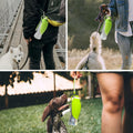 580ml Portable Pet Water Bottle - Leak-Proof, Foldable Silicone Leaf, BPA-Free - SuperSaverAU - view 5