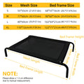 Heavy Duty Pet Raised Bed Elevated Trampoline Hammock - 102X69X21CM - SuperSaverAU - view 3