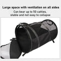 Foldable Pet Car Bag - Breathable Travel Tent, 123cm x 58cm, Grey