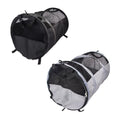 Foldable Pet Car Bag - Breathable Travel Tent, 123cm x 58cm, Grey - SuperSaverAU - view 2