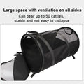 Foldable Pet Car Bag - Breathable Travel Tent, 123cm x 58cm, Grey - SuperSaverAU - view 5