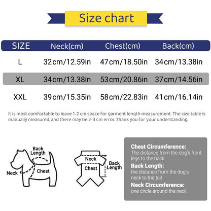 Striped Dog Clothes Belly Protector Vest Tummy Wrap Shirt for Small Dogs Puppies - Grey-XXL