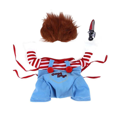 Halloween Dog Costume Pet Accessories Funny Dress Up for Small Medium Dogs - Deadly Doll-S