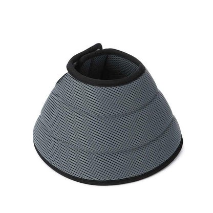 Elizabethan Collar Anti Licking Biting Pet Collar for Cats and Dogs Recovery Use - Grey-Size4
