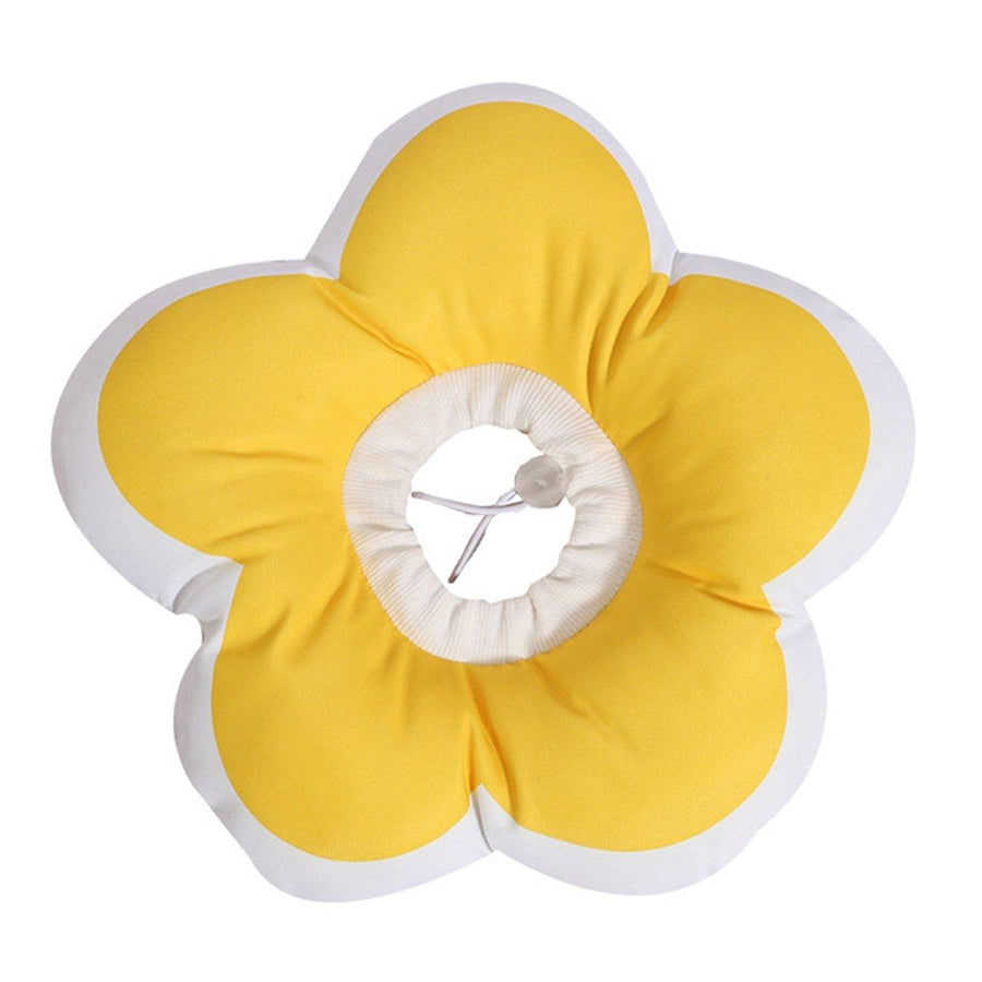 Premium Elizabethan Cat Recovery Collar - Yellow M
