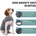 Pet Comfort Dog Anxiety Relief Vest Jacket - Soft, Adjustable, Reflective - XL - SuperSaverAU - view 4